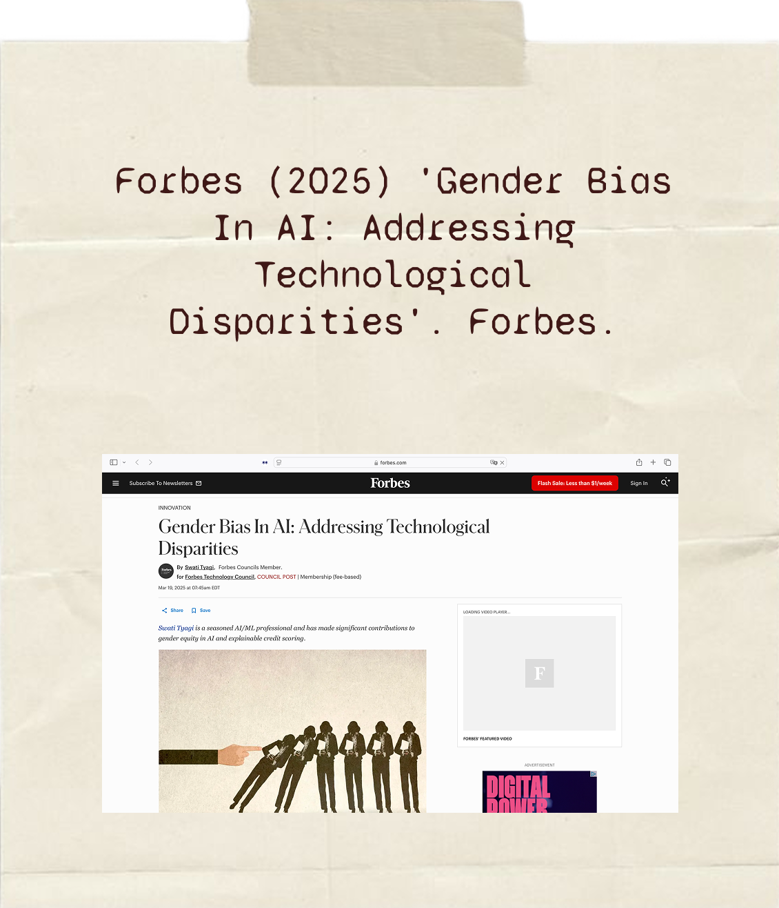 Glitch feminism illustration