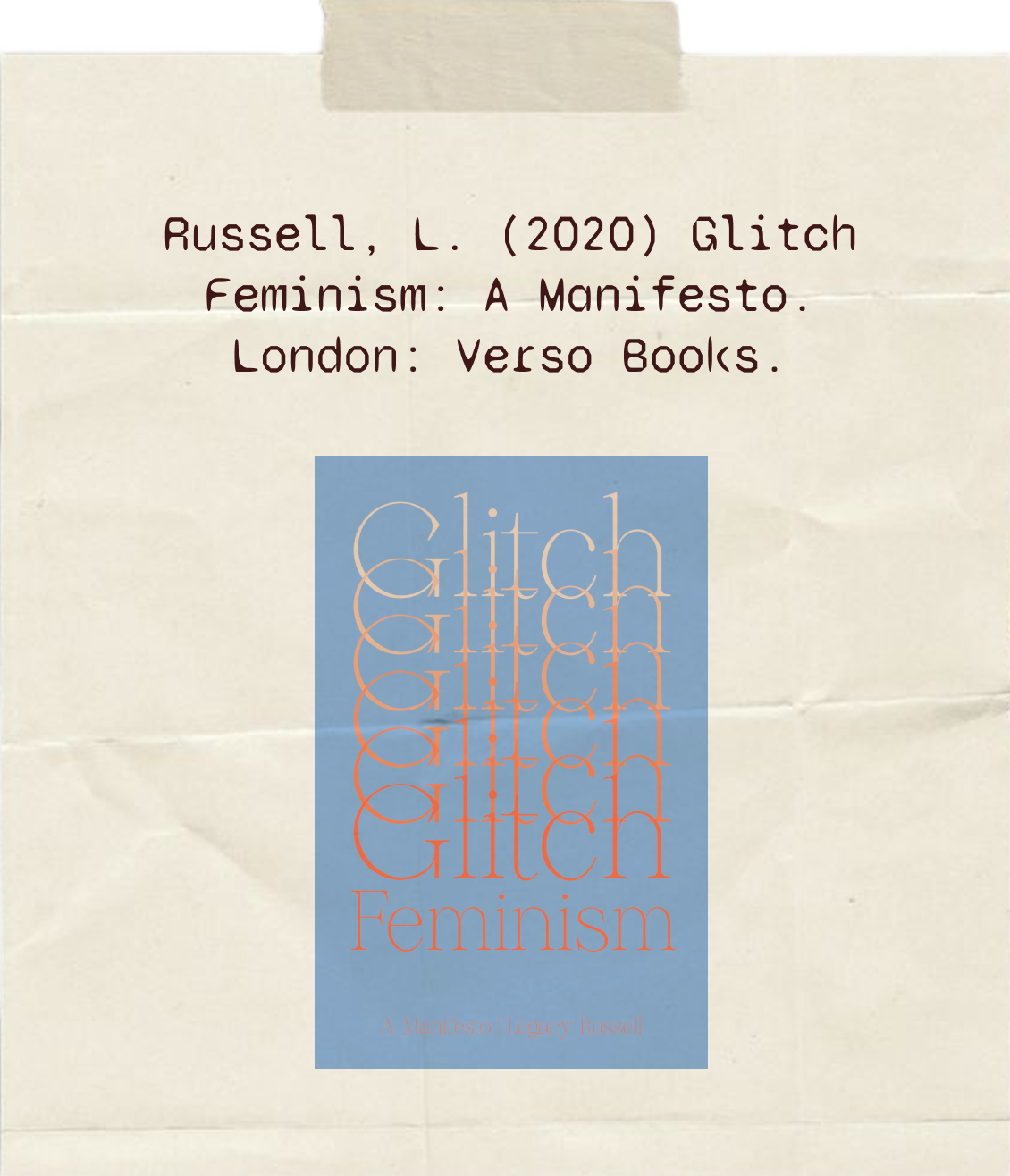 Glitch feminism illustration